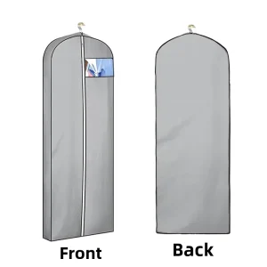 Custom Luxury Cloth Dustproof Cover Non Woven Foldable Garment Bag for Webbing Suit