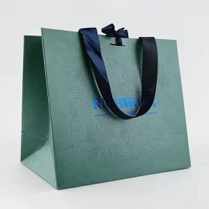 Custom Luxury Clothing Retail Packing Bag Black Gift Bag Bolsas De Papel Shopping Packaging Paper Bags With Handles for Clothes