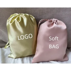 Custom Luxury Cotton Velvet Satin Suede Satin Silk Drawstring Dust Bag For Shoes Handbags
