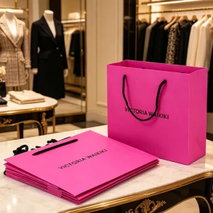 Custom Luxury Packaging Printing Shoes Clothing Underwear Shopping Gift Paper Bags Manufacturer