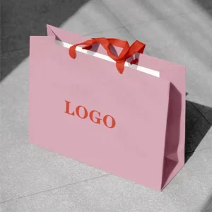 Custom Luxury Paper Shopping Gift Bags With Your Own Logo Personalized Packaging Manufacturer Business Brand Fashion Paper Bag