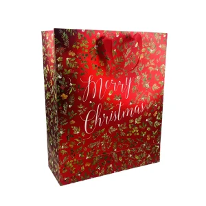 Custom Made Paper Bags Cotton Rope Handles Full Print for Dresses Clothing Packaging Christmas