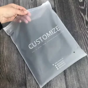 Custom Matte Frosted LDPE Plastic Packaging Zipper Bags T Shirt Swimwear Zip Lock Clothing Bags