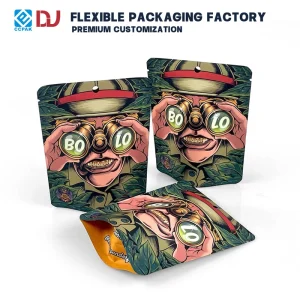 Custom Matte Mylar Bag With Tear Notch Stand up Zipper Pouch High Barrier Packaging for Tea Spice Dried Food Bags