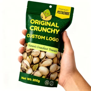 Custom Moisture Proof ZipLock Stand up Pouch for Nuts & Kernels Food Grade Customizable Aluminum Foil Mylar Bag