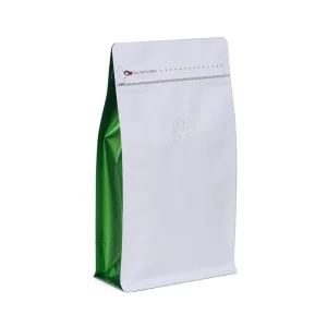 Custom Multi Color Packaging Bags Resealable Stand Up Pouch Packaging Seal Zipper Plastic Flat Bottom Bag With Valve