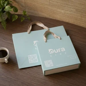 Custom New Design Size Logo Gift Paper Bag with Your Own logo Paper Packaging Bags