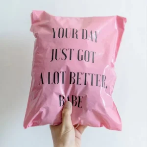 Custom New Fashion Poly Mailers Plastic Printed Mailing Bag Self Adhesive Apparel Shipping Courier Bag