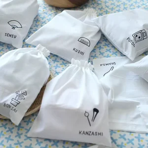 Custom Organic Cotton Dust Bag Eco Friendly Muslin Pouch For Handbag Shoe Socks Reusable Recyclable For Promotions