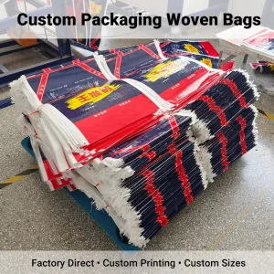 Custom PP Woven Laminated Packaging Bags for Feed Agricultural & Building Materials Recyclable