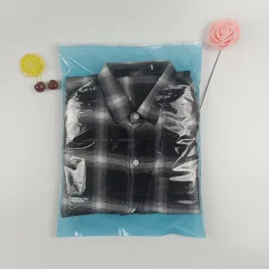Custom Packaging Printed Logo Self Sealing Shirt Clothes Zip Lock Clear Plastic Zipper Frosted Clothing Bags