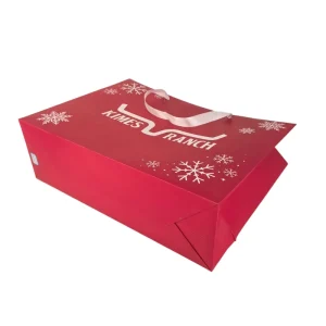 Custom Paper Bag With Your Own Logo Cloth Shopping Packaging Tote Handle Bags