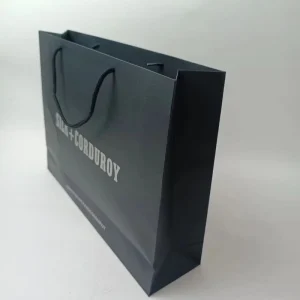 Custom Personalized Print logo Black Eco Friendly Personalized With logo Gift Bag Shopping Paper Bags Custom Gift Bags With logo