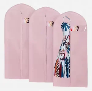 Custom Personalized Travel Dust Cover Foldable EVA PEVA Protector Garment Bag for Dresses Suits and Clothes