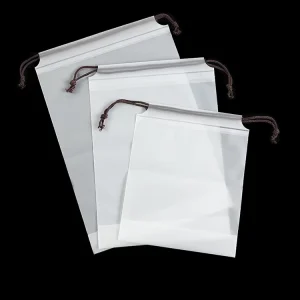 Custom Plastic Drawstring Bag Popular Frosted Gift Drawstring Poly Bag Printed Waterproof EVA Matte Drawstring Bag