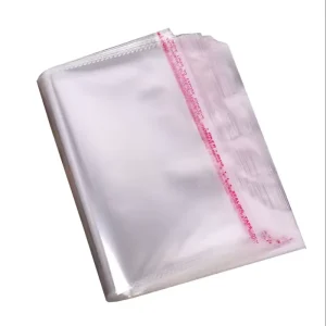 Custom Plastic Shirt Bag with clear and Self Sealing Adhesive clear Plastic Opp Poly Bags for Clothing Packaging