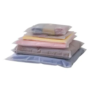 Custom Plastic Zipper Bag Clothing Underwear PE Plastic Bag With Zipper EVA Frosted Plastic Zip Lock Bags for Garments With Logo