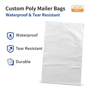 Custom Poly Mailer Bags With Logo Waterproof Self Seal Shipping Packaging for Clothing E commerce Brands Factory