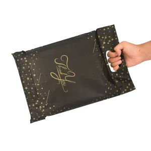 Custom Poly Mailer with Handle Clothing Packaging Shipping Bag Polymailers Plastic Package Clothes Courier Postal Mailing Bags