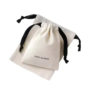 Custom Print Cotton Cloth Packaging Drawstring Gift Bag