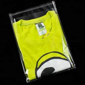 Custom Print LDPE Transparent Poly Bags Self Adhesive Plastic Clear Poly Bag for Garment Clothing Packaging