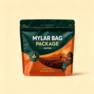 Custom Printed Aluminum Foil Food Packaging Bags Resealable Ziplock Stand Up Pouch Food Grade Smell Proof Matte Mylar Bags