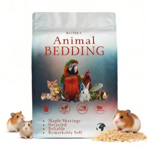 Custom Printed Aluminum Foil Stand Up Ziplock Animal Bedding Packaging Flat Bottom Bag with Resealable Zipper for Dry Pet Food