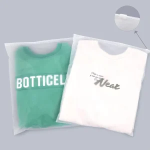 Custom Printed Apparel Dress Hoodie t Shirt Clothing Packaging Zipper Bag Frosted Poly Plastic Ziplock Bags for Clothes