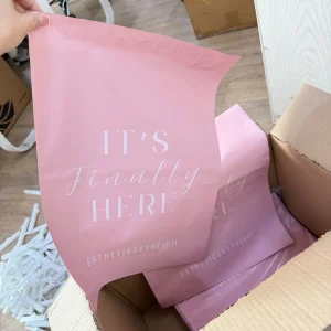 Custom Printed Colorful Poly Mailer With Logo Wrap Courier Delivery Package Clothing Poly Mailer