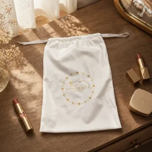Custom Printed Cotton Drawstring Bags Ideal for Recyclable Gift Packaging