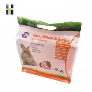 Custom Printed Customized Logo Gravure Printing Food Grade Plastic Pet Food 8 Side Seal Flat Bottom Ziplock Packaging Bag