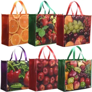Custom Printed Fabric Handle Waterproof Eco friendly PP Shopping Tote Bag Polypropylene Non Woven Bag