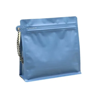 Custom Printed Flat Bottom Bag with Drawstring Food Grade Flexible Packaging OEM ODM