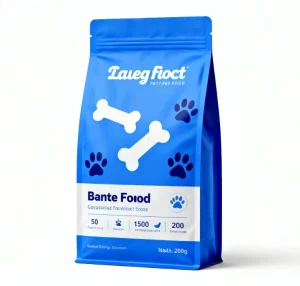 Custom Printed Flat Bottom Food Grade Ziplock Bag 3kg 5kg 10kg Pet Dog Cat Food Packaging Pouch Durable Plastic Packaging Bag