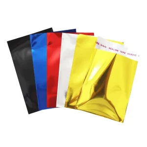 Custom Printed Food Grade Aluminum Foil Resealable Ziplock Hologram Mylar Durable Packaging Bags
