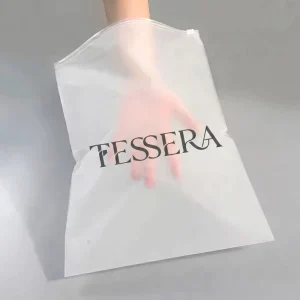 Custom Printed Frosted CPE Zipper Bag for Fashion Clothing Packaging Matte Plastic Zip Lock Apparel Bag with Logo Garment Bags