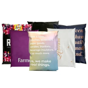 Custom Printed Logo Biodegradable Poly Shipping Bags Recyclable Branded Clothing Mailing Bags