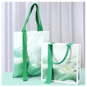 Custom Printed Logo Eco Friendly Large Canvas Tote Bag Recyclable Cotton Fabric for Outdoor Travel Bedding Cookware