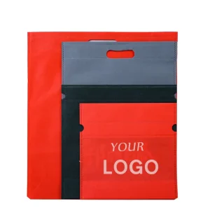 Custom Printed Logo Gift Packaging Portable Multi Color D Cut Shopping Non Woven Carry Bags