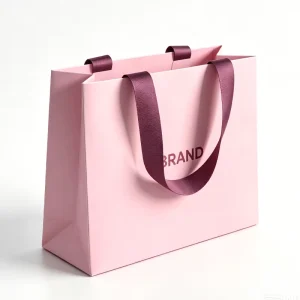 Custom Printed Logo Luxury Gold Foil Printing Retail Boutique Shopping Tote Art Gift Paper Bags for Shoes Clothes Packaging