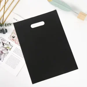 Custom Printed Logo Personalized HDPE LDPE Merchandise Die Cut Plastic Shopping Bag