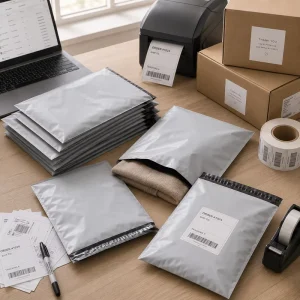 Custom Printed Logo Poly Mailers Shipping Bags Waterproof Self Seal Packaging for Clothing Small Business