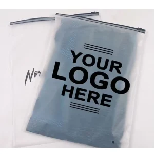 Custom Printed Logo Self Sealing Zipper T Shirt Sock Plastic Packaging Storage Clothes Bag