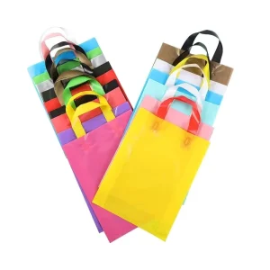 Custom Printed Logo Spout Pouch Durable PE Plastic Bags for Shoes Clothing Gifts Groceries Garment Bag