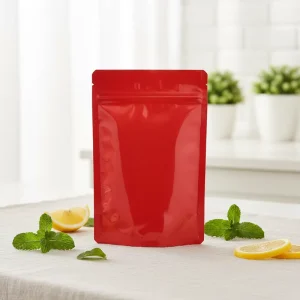 Custom Printed Matte Finish Mylar Bag Digital Printing Kraft Paper Pouch Reusable Ziplock Tear Notch Potato Chips Pet Food PE