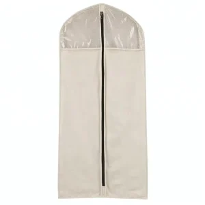Custom Printed Natural Cotton Canvas Garment Bags for Hanging Wedding Dresses Suits Protector for Your Special Occasion Clothing