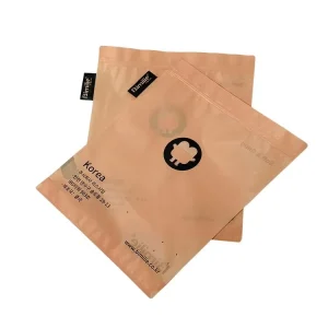 Custom Printed Packaging Bags Zip Lock Plastic Bags Three Side Seal Zipper Bag Light Rose Gold Matte Composite Self sealing Bag