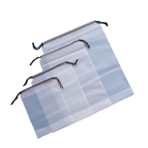 Custom Printed Pe String Bag Drawstring Waterproof Packaging Pe Bag