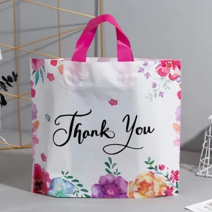 Custom Printed Plastic Bag Waterproof Shopping Bag Clothing Packing Bags With Logo Design