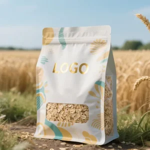 Custom Printed Plastic Packaging Bag with Own Logo for Food Packaging, Stand Up Pouch with Zipper, Resealable Bags